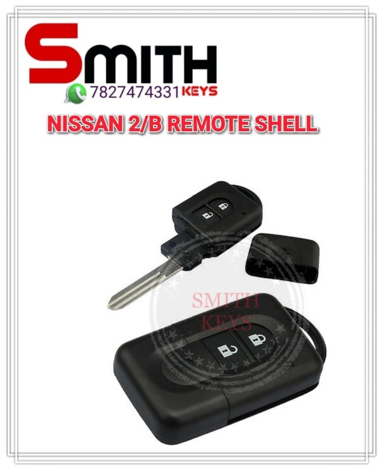 NISSAN 2 BUTTON REMOTE SHELL