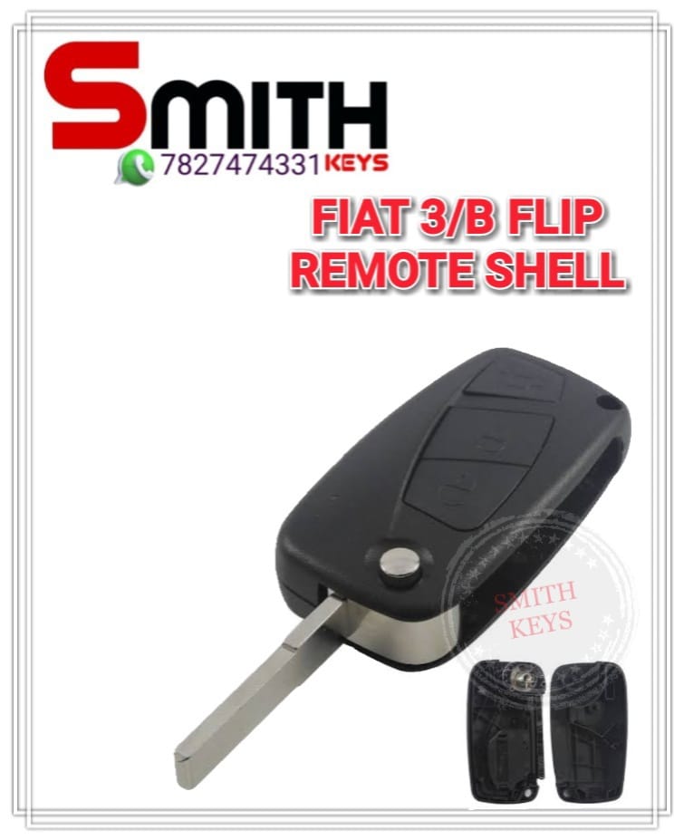 FIAT 3 BUTTON FLIP REMOTE SHELL